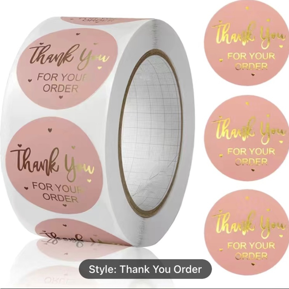 500pc/roll‎ cute & colorful thank you stickers